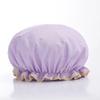 Double Shower Cap Waterproof Hair Cap Hot Gold Printed Terylene Cotton Shower Hat Bathing Comfortable Women Eco-Friendly