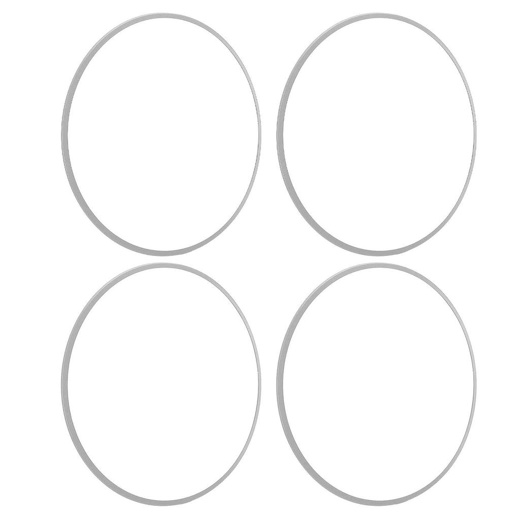 4PCS 16 Inch Wheel Rim Protector Anti Scratch Self Adhesive Aluminum Alloy Metal Wheel Edges Trim Protector Ring Silver