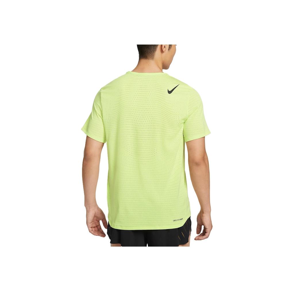 Nike Aeroswift Dri-Fit Adv Comfortable Soft Skin-Friendly Breathable Solid Color Fashion Short Sleeve T-Shirt Men Tops Light-Lemon-Yellow HJ3378-736