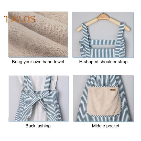 Фартуки для готовки на кухне, регулируемые бретели, мягкие поварские фартуки с большими карманами, унисекс, хлопковый льняной фартук для мужчин и женщин