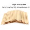 Orange Wood Stick Drill for Manicure, Dead Skin Pusher, Nail Remover - 65mm/75mm