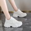 Women Summer Thick Soled Shoes Comfortable Lace Up Mesh Sneakers Women Versatile Walking Shoes Women Casual Shoes