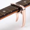 Professional Metal Guitar Capo Tuner Clamp Key Trigger Single Hand Clip Zinc Alloy for Acoustic Electric Guitar with Pick Holder