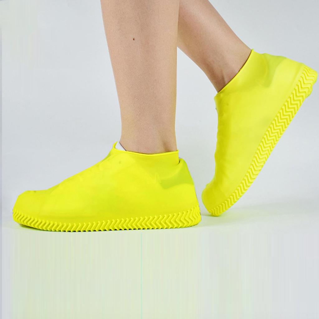 Waterproof Shoe Covers, Non-Slip Water Resistant Overshoes Silicone Rubber Rain Shoe Cover Protectors For Kids, Men, Women