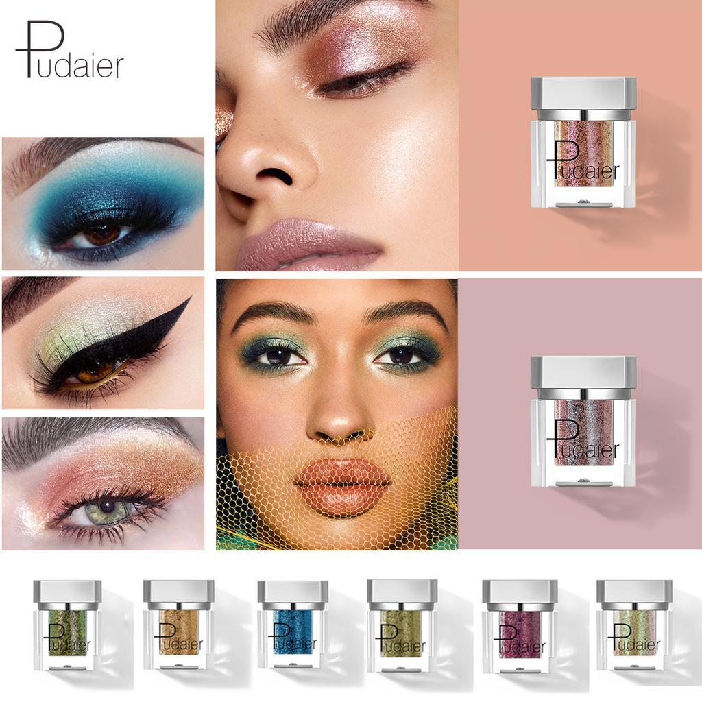 Pudaier Chameleon Diamond Flash Monochrome Eyeshadow Mermaid Ji Polarized Sequins Mashed Potatoes Brighten