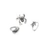 Elf Ring, Fashionable Personality Spider Peacock Animal Ring Combination 3-Piece Set For Women