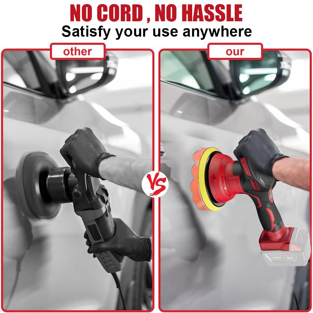 Полировальная машина, беспроводная полировальная машина для автомобиля, электрическая полировальная машина для ремонта и нанесения воска, беспроводная полировальная машина для аккумулятора Milwaukee Makita