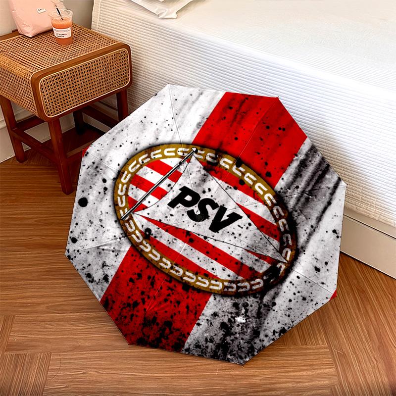 Зонт-трость PSV Eindhoven, автоматический, портативный и складной дизайн, 8 спиц, рождественский или день рождения.