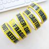 Black Character Warning Tape Yellow Tape Danger Identification Tape  Universal