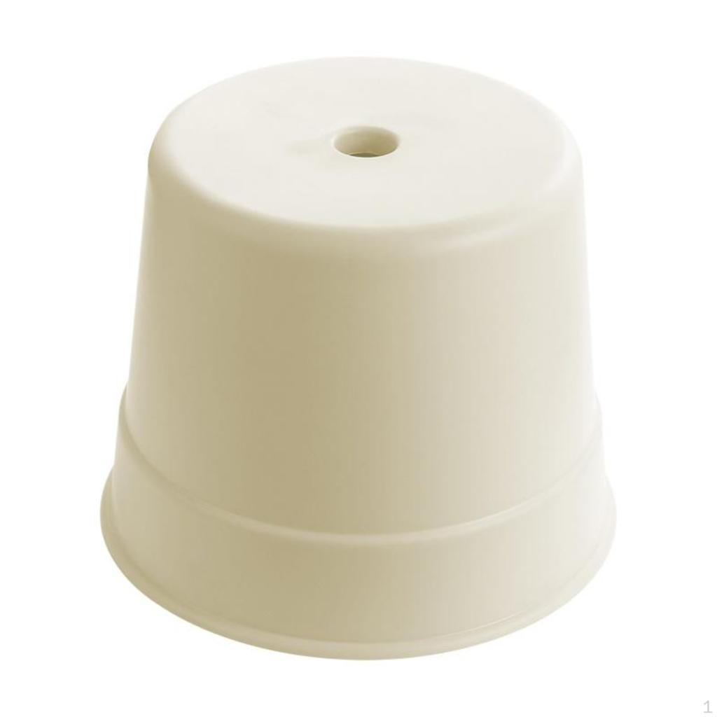 Thickened Stool, Backless, NonSlip, Lightweight, Living Room, Bathroom, Kids, MultiPurpose White