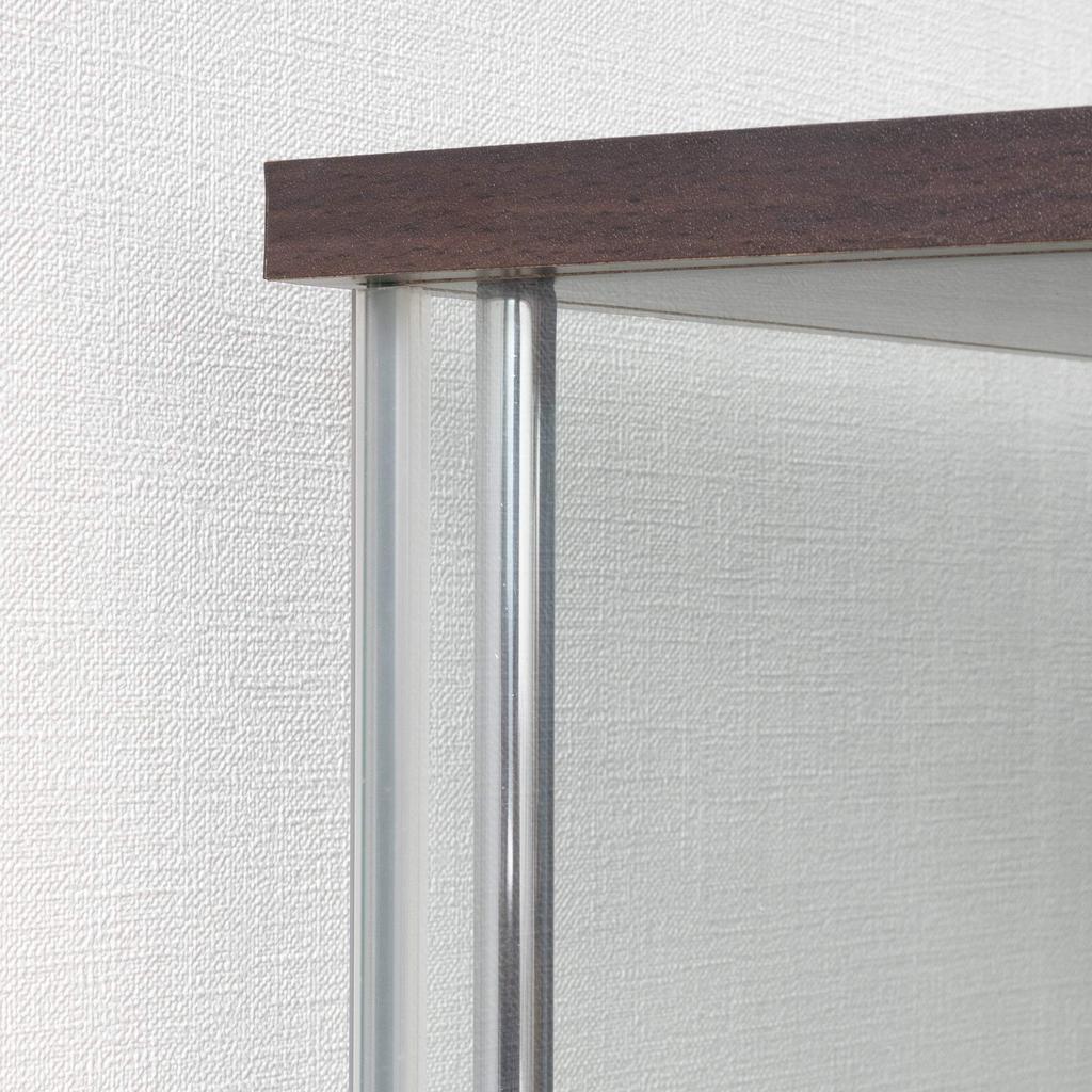 Футляр для коллекционной фигурки Fuji Boeki, 3 яруса, ширина x глубина x высота 86 см, коричневое закаленное стекло, полностью стеклянная сборка, продукт 96049 42,5 36,5