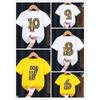 T-Shirt For Boys Funny Animal Leopard 1-10th Birthday Number Print Kids Clothes T Shirt Summer Boys Birthday Clothes Baby Tshirt