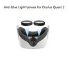 1 пара черной магнитной оправы для очков для Quest 2 VR, линзы с защитой от синего света, очки от синего света для защиты