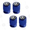4pcs Five-Pointed Star Logo Car Wheel Tire Valve Caps Air Stem Aluminum Accessories For Jeep Wrangler Sahara Cherokee Ford F150 LVCZN1