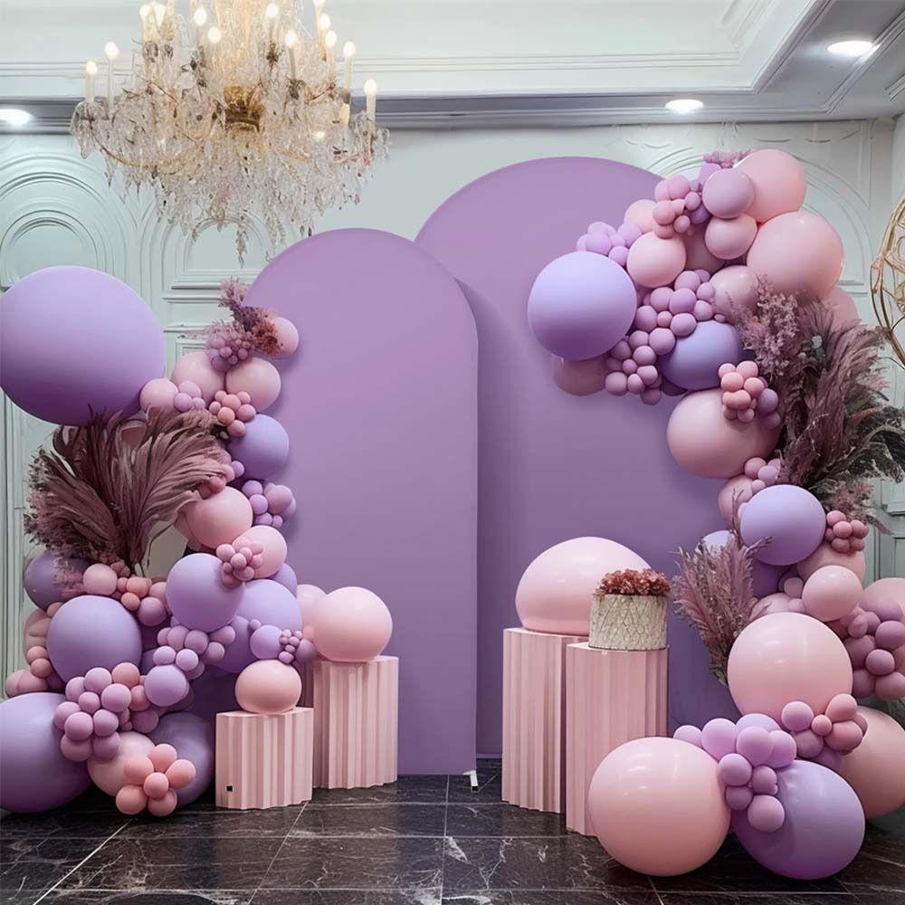 Elastic Double Sided Arch Backdrop Cover Solid Color Arched Shape Backdrop Cover Home Decoration