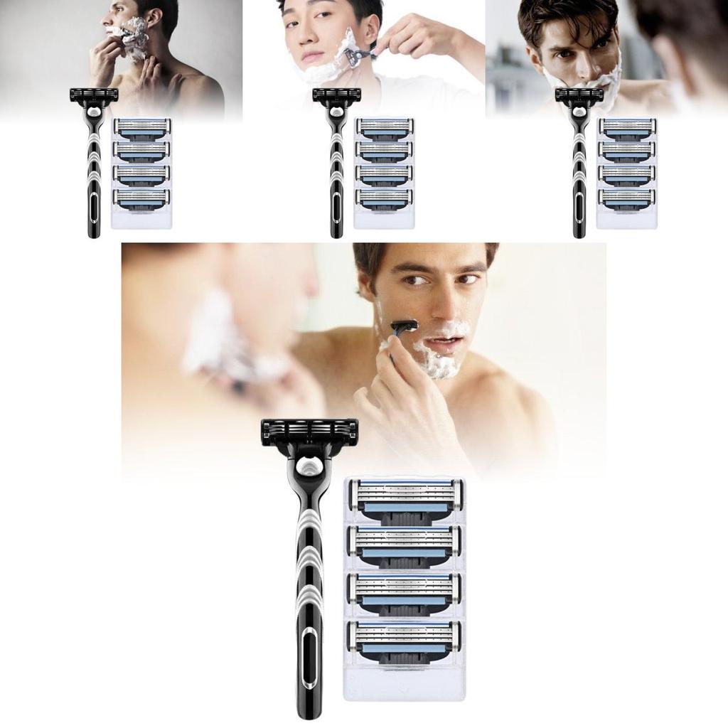 Премиальная немецкая бритва с тремя лезвиями для ручного бритья, обеспечивающая гладкое бритье для мужчин