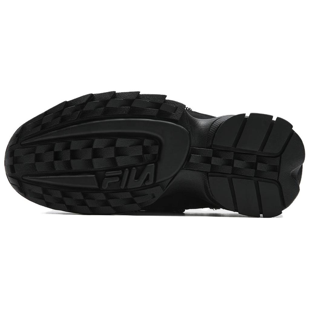 Fila Disruptor 2 Slip-On Fashionable Plush Warm Comfortable Retro Cute Trendy Versatile Easy-On Clogs Women Footwear Black F12W542128FBK