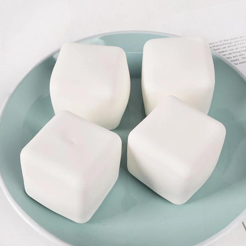 Милые антистрессовые игрушки в виде тофу, сенсорные мягкие шарики из теста, фиджет-игрушки для снятия стресса, подарок для взрослых и детей