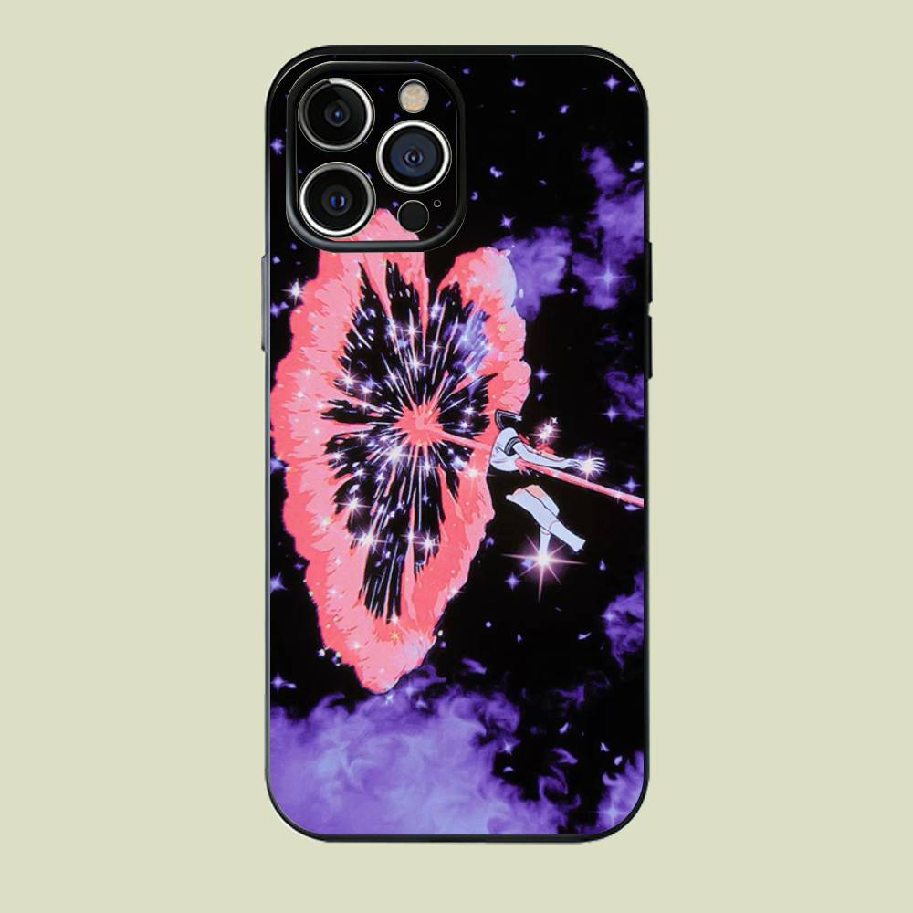 Аниме S-Soul E-Eater Круглый чехол для телефона Силиконовый чехол для телефона Для iPhone 17 16 15 14 13 12 Plus Pro Max Ударопрочный мягкий чехол