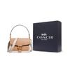 Coach Tabby 28 Color Block Classic C Buckle Leather And Snake Skin Detail Shoulder Bag Women Shoulder Bag Khaki Chalk-White 75800-B4L7M