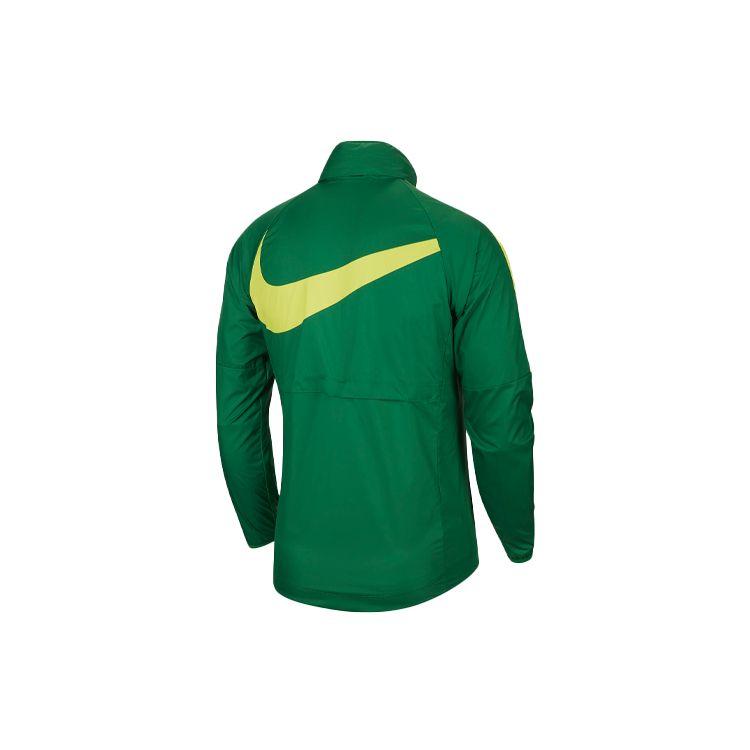Nike Пекинская контрастная ветровка Guoan с выдвижным капюшоном, мужская верхняя одежда, сосново-зеленый CT6658-302
