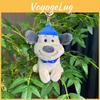Charming Colorful Plush Dog Doll Cute Keychain Toy In Various Stylish Designs