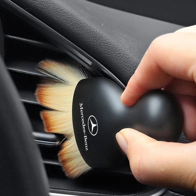 Car Sticker Car Cleaning Soft Brush Dust Remover Tool For Mercedes Benz AMG A B C D S R G Class GLK GLA CLA GLB GLC W108 W124 W1