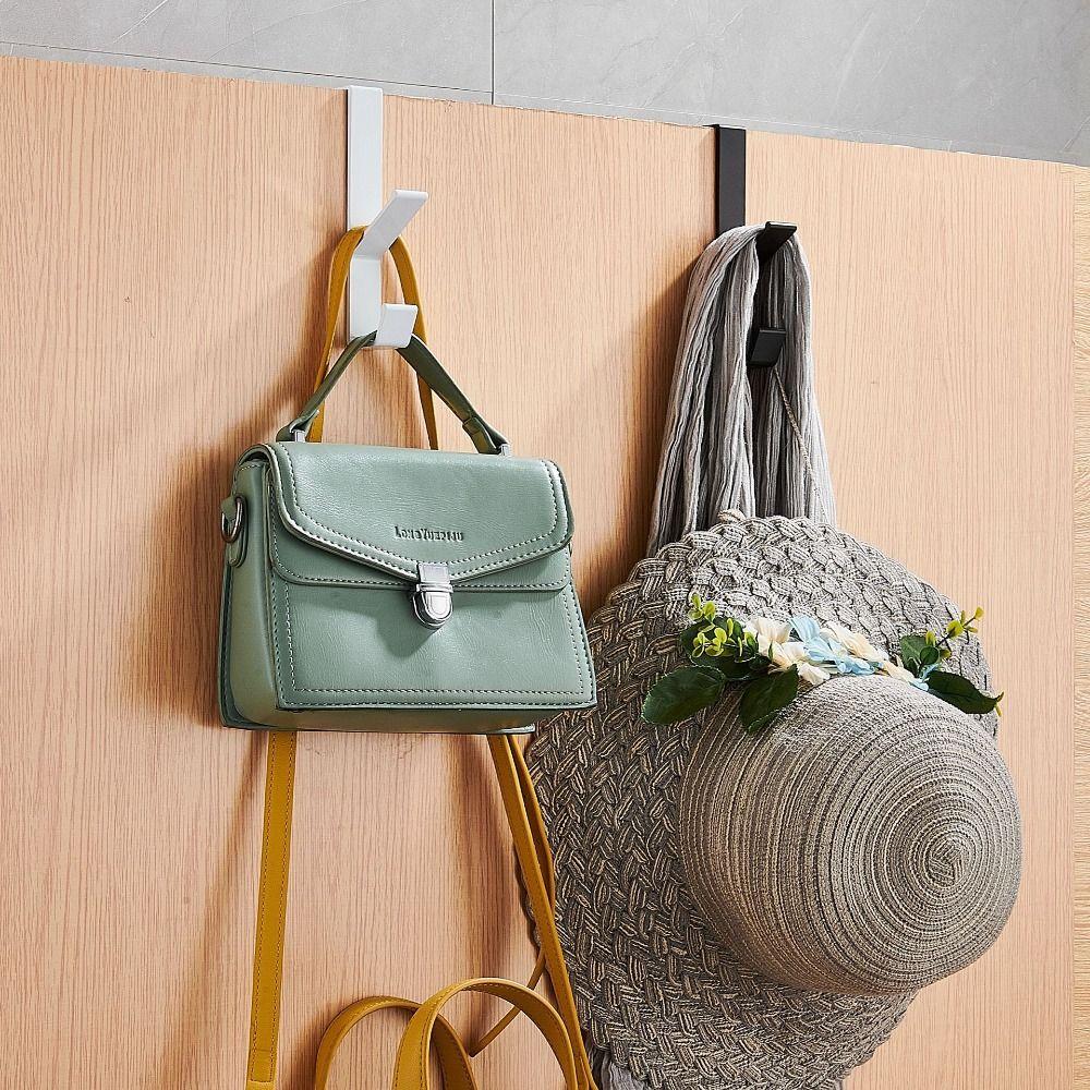 Крючок на заднюю дверь без удара. Вешалка для одежды из нержавеющей стали. Новая стойка для хранения на задней двери.