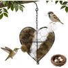 1 шт. Гнездо для птиц в форме сердца Садовое искусство для улицы
