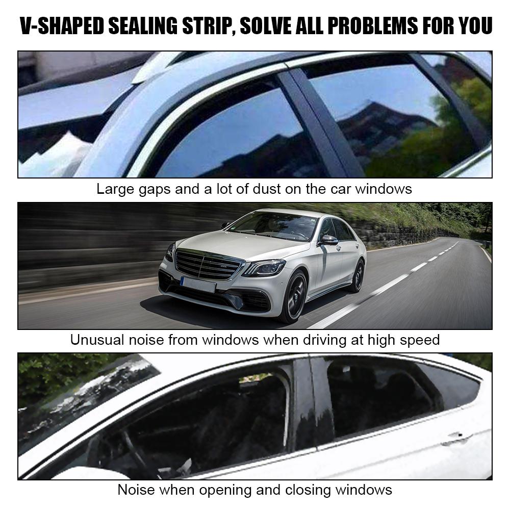 Шумоизоляция, уплотнительная лента для бокового окна автомобиля, уплотнительная лента для окна автомобиля, V-образная уплотнительная лента, автомобильные аксессуары