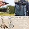 European Retro Chess Metal Electroplating Key Ring Pendant