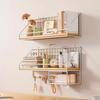 Wall-Mounted Floating Shelves Storage Rack Rustproof Strong Load-Bearing Easy To Install Bookshelf Metal Bracket