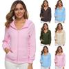 Autumn Winter Warm Jacket Women Hoodie Hooded 2025 Casual Female Hoodies Sweatershirt Zipper Coat Solid Soft Fleece Women Coat