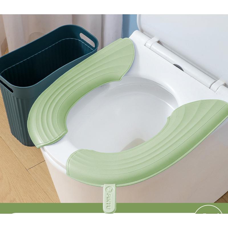 Водонепроницаемая подушка для унитаза, всесезонная портативная подушка для унитаза, утолщенная клейкая крышка из ЭВА для рук, чехол для унитаза