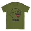 Funny Boo Ghost Marios TShirts Men Round Collar Pure Cotton T Shirt  Short Sleeve Tee Shirt Gift Idea Clothes