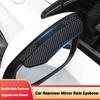 WKZA3 2pcs Car Rain Eyebrow Auto Accessories For Citroen C4 C3 C5 Aircross C1 C CROSSER Berlingo C Elysee C6 C2 Picasso Jumpy VTS C8