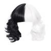 Cruella Deville Princess Costume Dress 12-13 Years 160cm Black White Includes Wig Mask Halloween Carnival Christmas