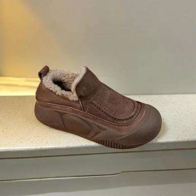 Туфли-лодочки с круглым носком из микрофибры, повседневные, зимние женские туфли 2024 года, лаконичные туфли-лодочки Zapatos Planos Para Mujeres