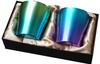 HORIE Titanium Double Tumbler Limited Model Fresh Green Green Blue 2 Color Set T15SR250G13G18 Wedding Blessing Thank You Gift Made In Japan &