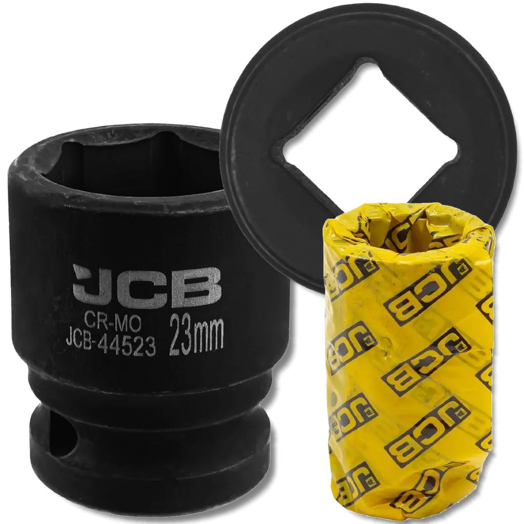 JCB Impact Socket 1/2" 23mm 6-Point Cr-Mo Socket Wrench
