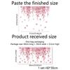 1 шт. Розовые цветы Бабочка Наклейка на стену Электростатическая паста Наклейка на стекло окна Двусторонняя видимая Декоративная наклейка на стену