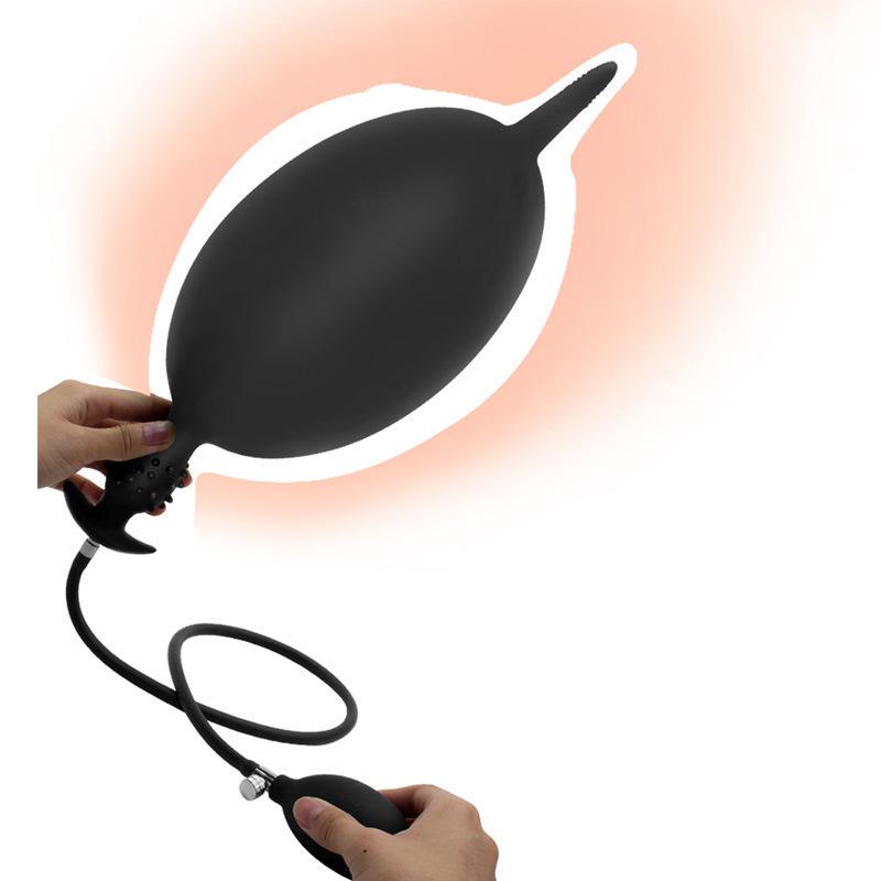 Надувной силиконовый анальный дилататор в виде угря для мужчин и женщин - Супердлинный задний мастурбатор.