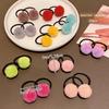 20 colorful random hairballs, rubber bands, sweet and cute hair rings suitable for daily use as hair accessories