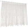 Arie Callister Cafe Rose Pattern Curtain, 150x80cm, White,