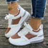 Women's Trendy Platform Sneakers Casual Lace Up Outdoor Shoes Comfortable Low Top Sport Shoes Plus Size Shoes 36-43