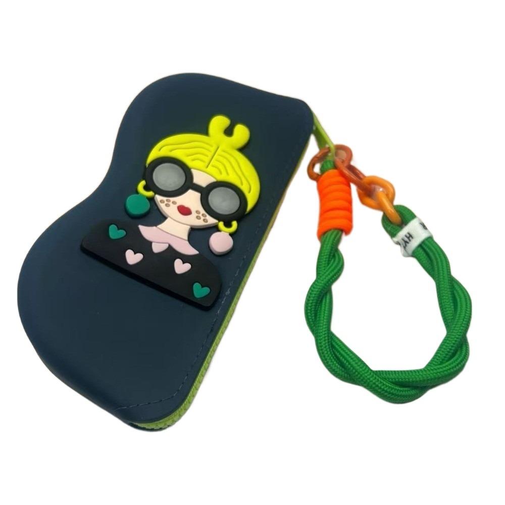 Waterproof Silicone Glasses Bag Dustproof Small Items Bag Simple Silicone Eyeglasses Case Female