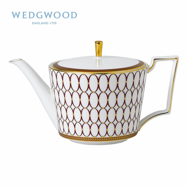 Wedgwood Порошок золота Год 1 Горшок 2 Чашки 2 Тарелки Костяной Фарфор Кофейная Посуда
