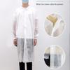 Одноразовый нетканый лабораторный и кухонный халат - Пыленепроницаемый, Утолщенный Белый