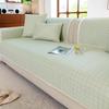 Ice Silk Sofa Cushion  New Summer Mat Seat Cushion High-End All-Inclusive Sofa Cover Straight Row Washable Cover