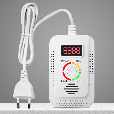1шт 2 в 1 детектор природного газа и детектор угарного газа вставной детектор утечки газа для дома и кухни с вилкой ЕС